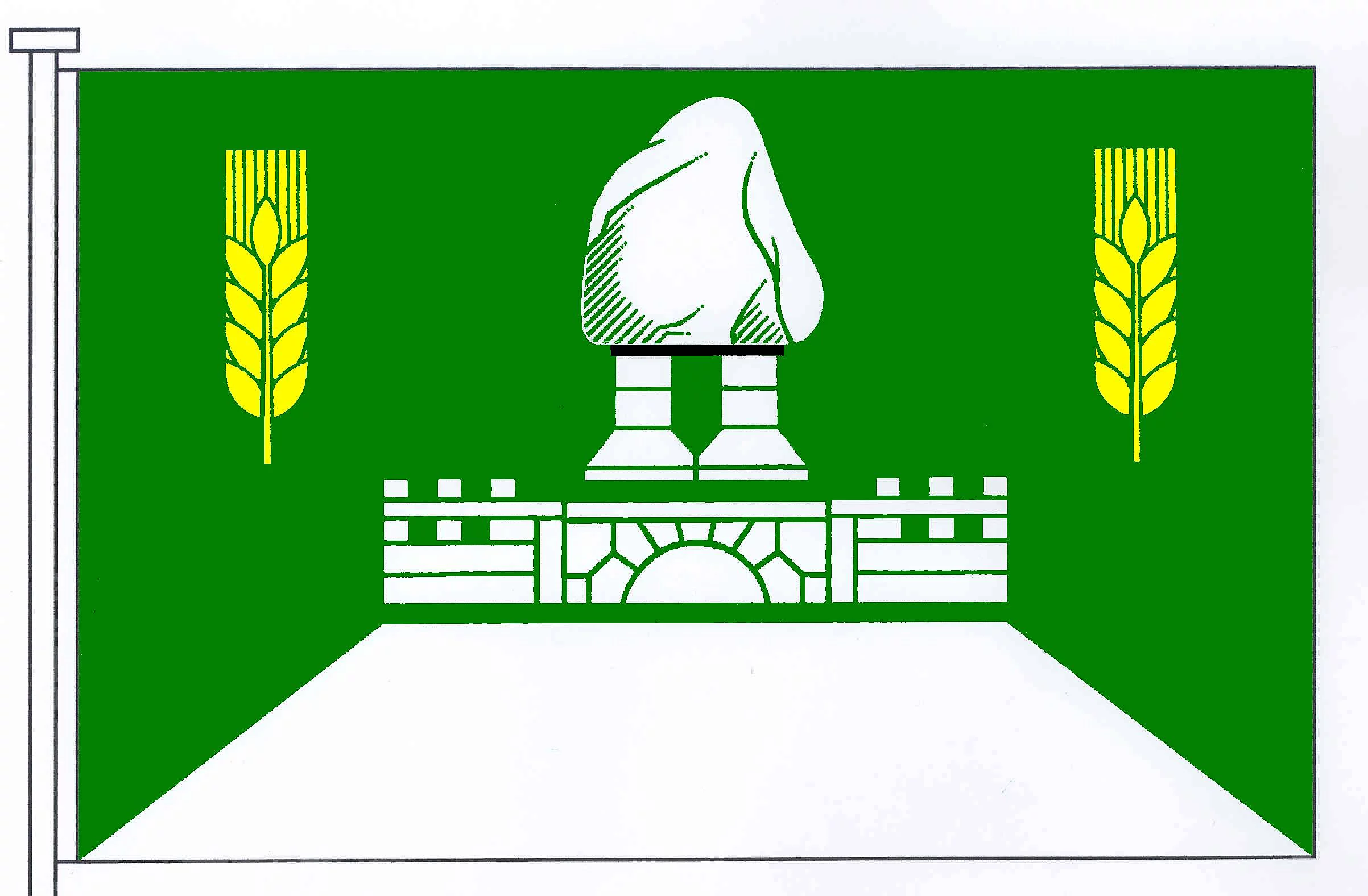 Flagge der Gemeinde Epenwöhrden