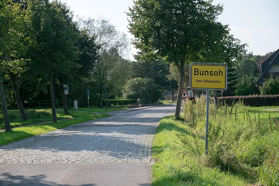 Ortsschild Bunsoh Ortsschild Bunsoh