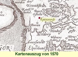 Kartenauszug von 1570